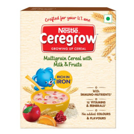Nestle CEREGROW Growing Up Multigrain Cereal with Milk  Fruits, 300g 
